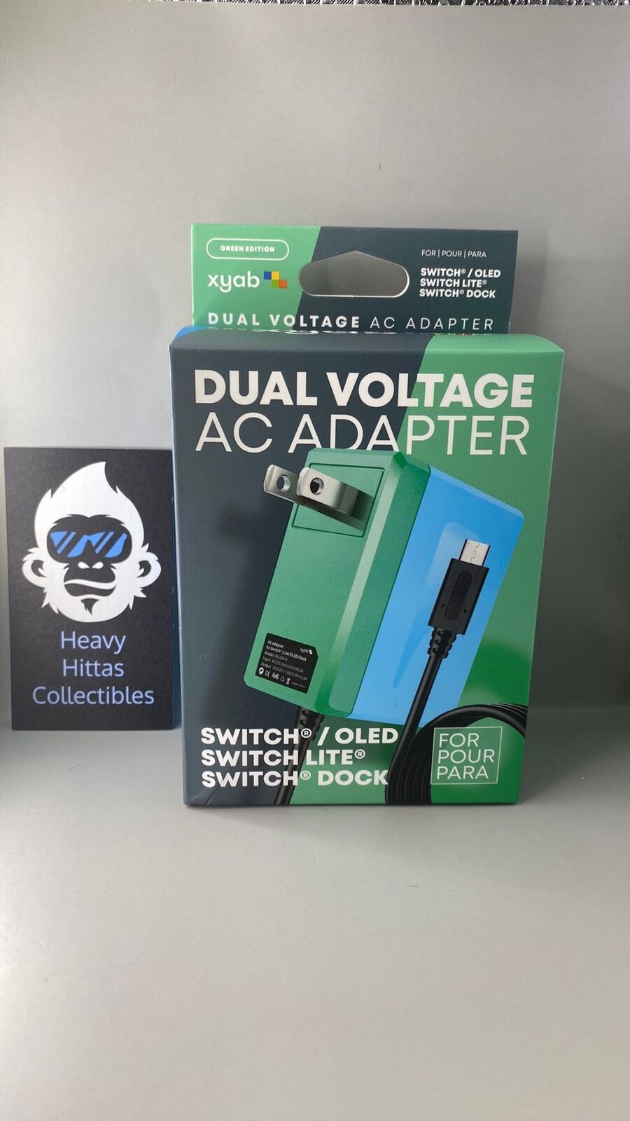 Nintendo Switch AC Power Adapter - Green/Blue - New