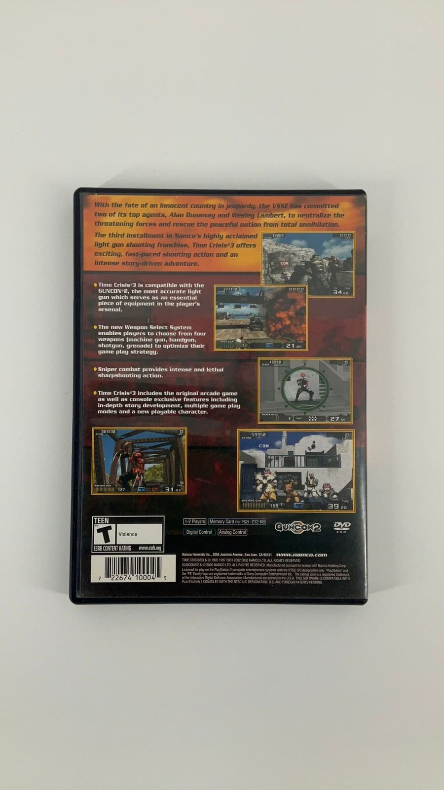 PS2 – Time Crisis 3 – CIB