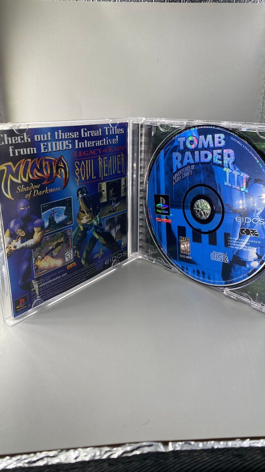 PS1 – Tomb Raider III: Adventures of Lara Croft – CIB