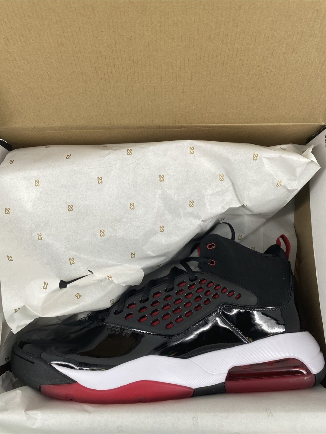 New Size 15 Men's Nike Men's Jordan Maxin 200 Black/Red/White  CD6107 001