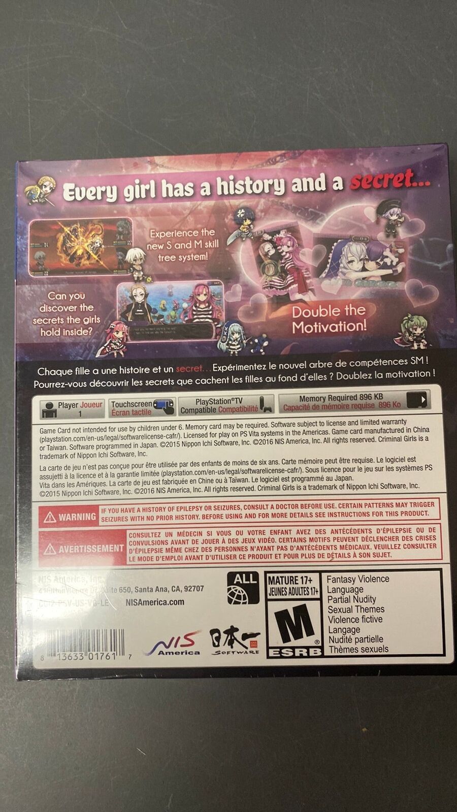 PS Vita – Criminal Girls 2: Party Favors – New