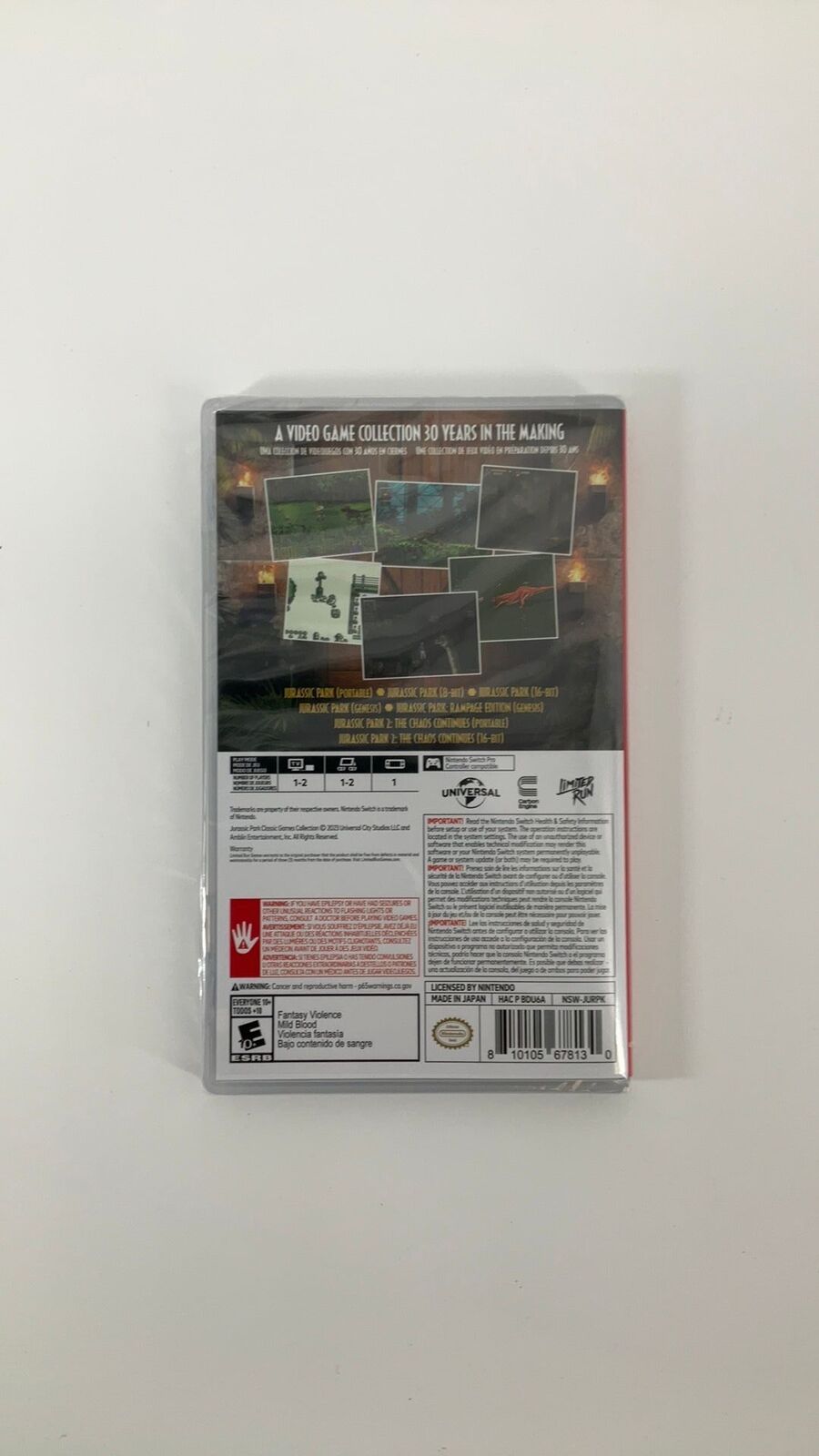 Switch – Jurassic Park Classic Games Collection – New