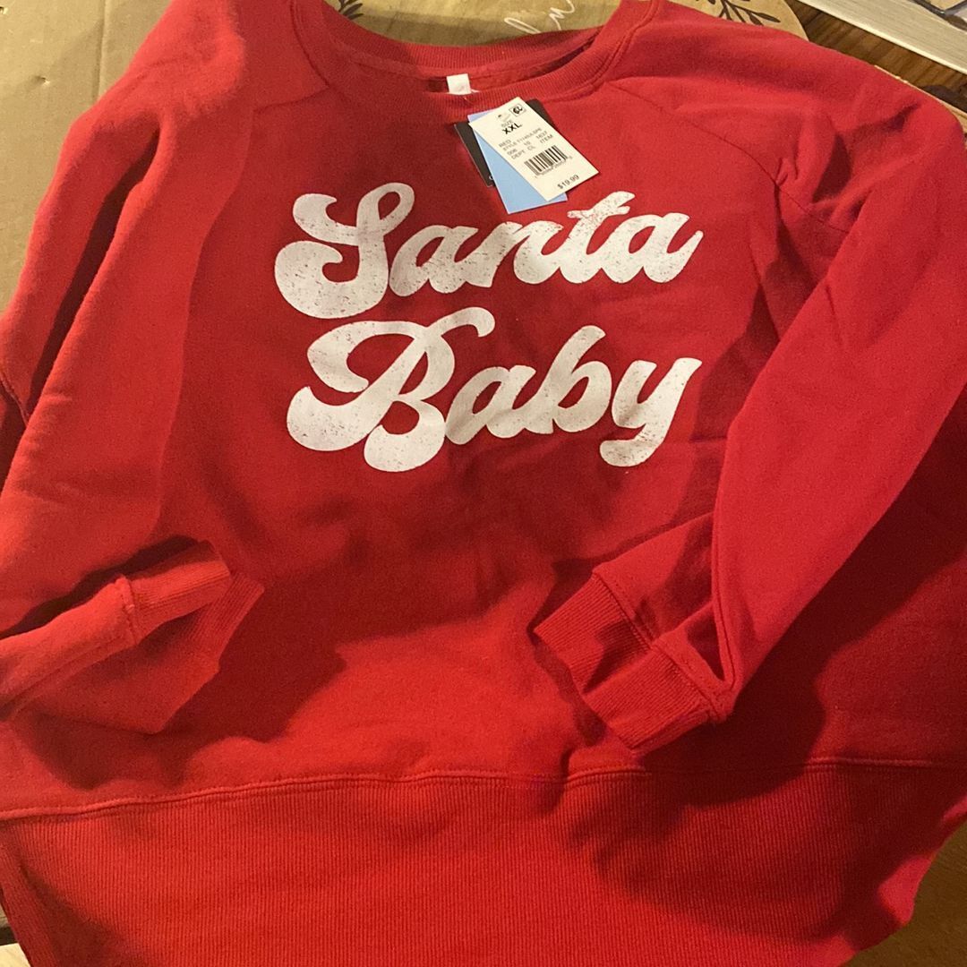 Red Sweater - 2XL Santa Baby