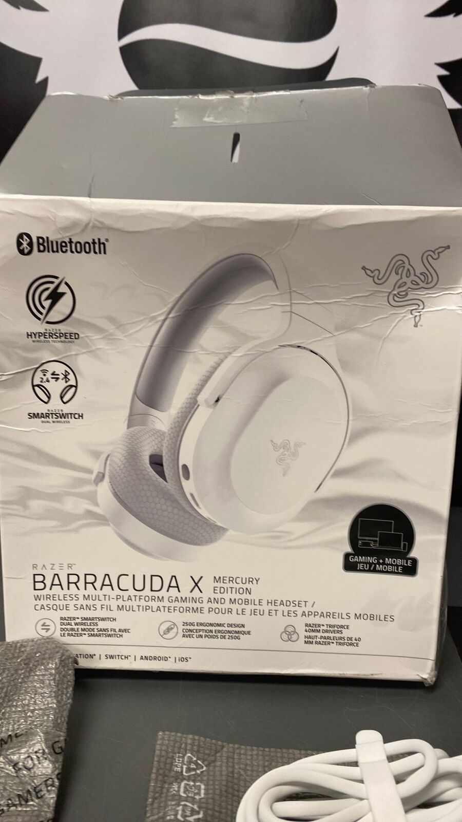 Razer Barracuda X Mercury Edition Retail $100 New