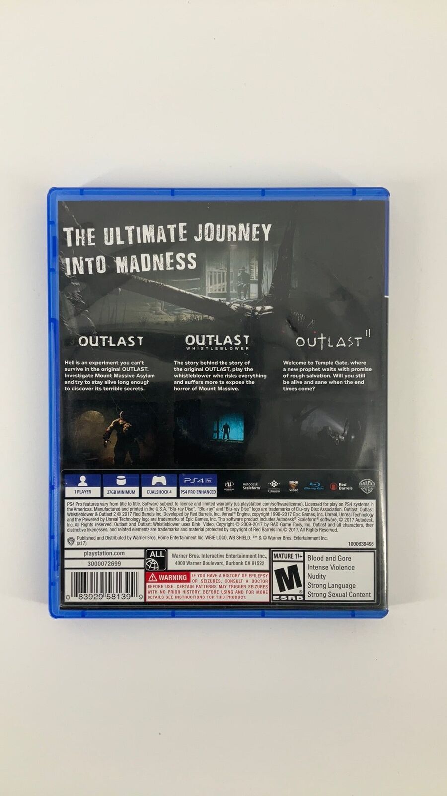 PS4 – Outlast Trinity – CIB