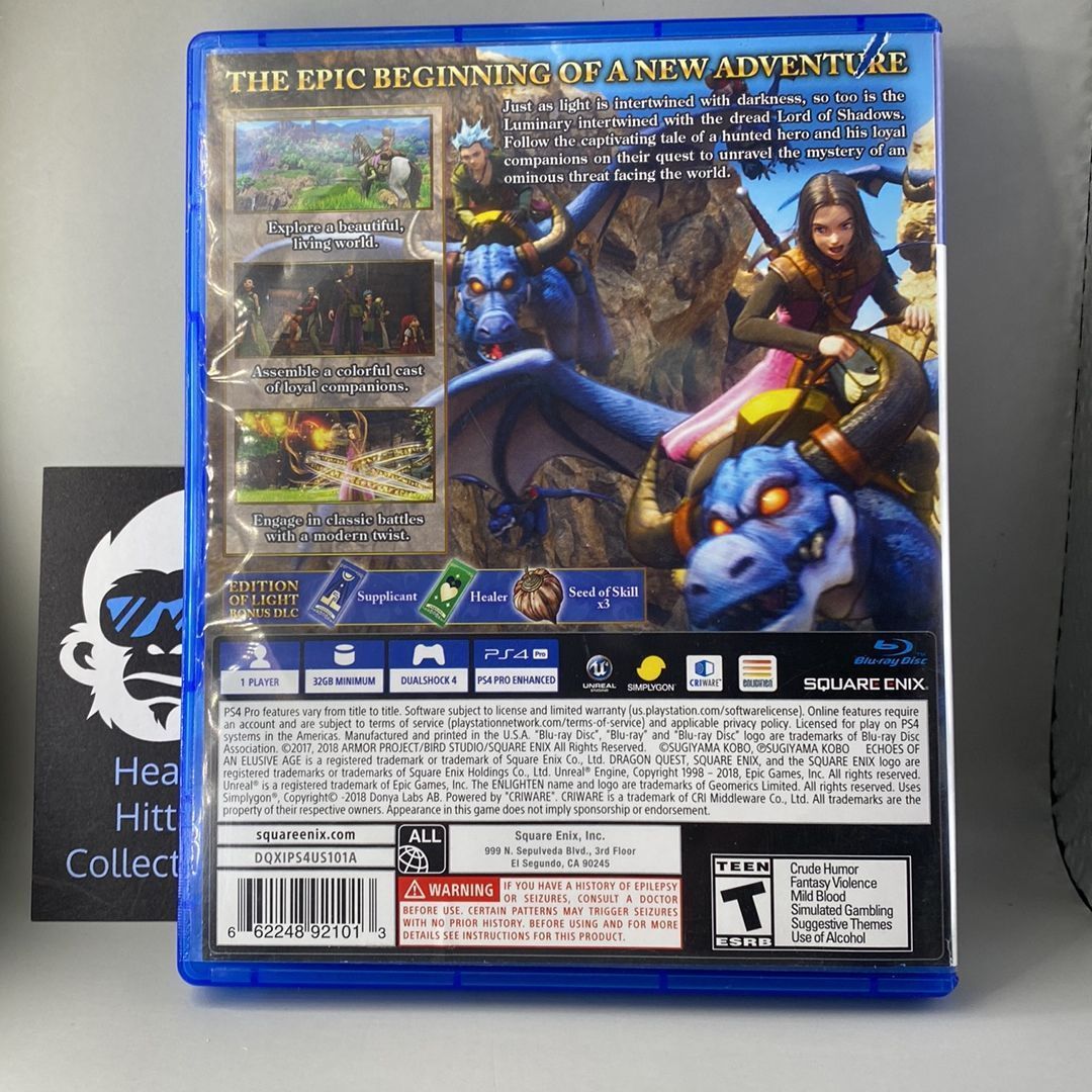 PS4 – Dragon Quest XI: Echoes of an Elusive Age – CIB