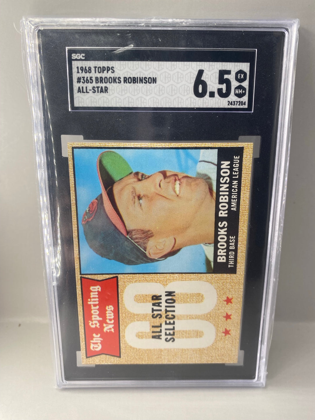 1968 Topps #365 Brooks Robinson All-Star SGC 6.5 EX-NM+ front