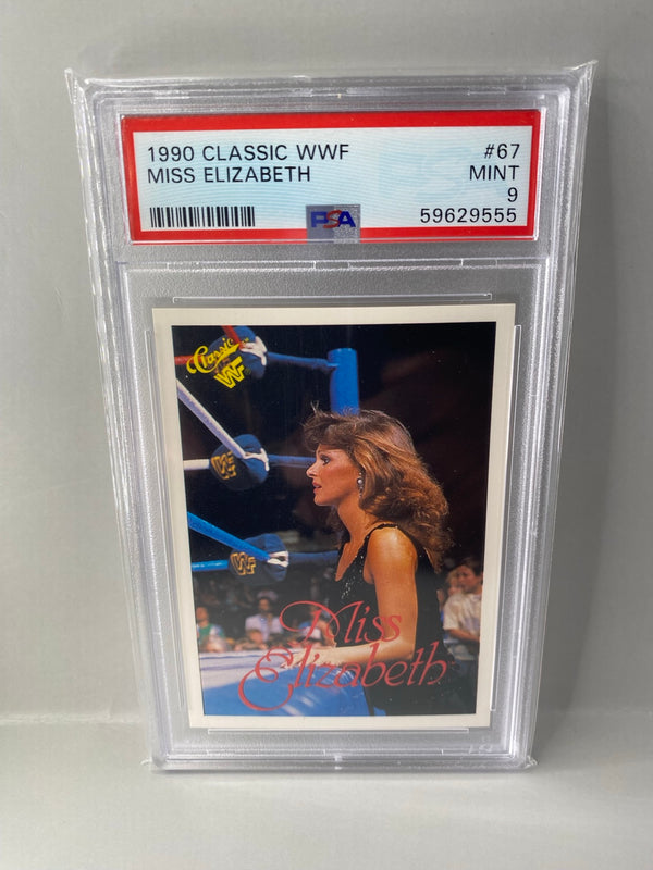 1990 Classic WWF Miss Elizabeth #67 PSA 9 front