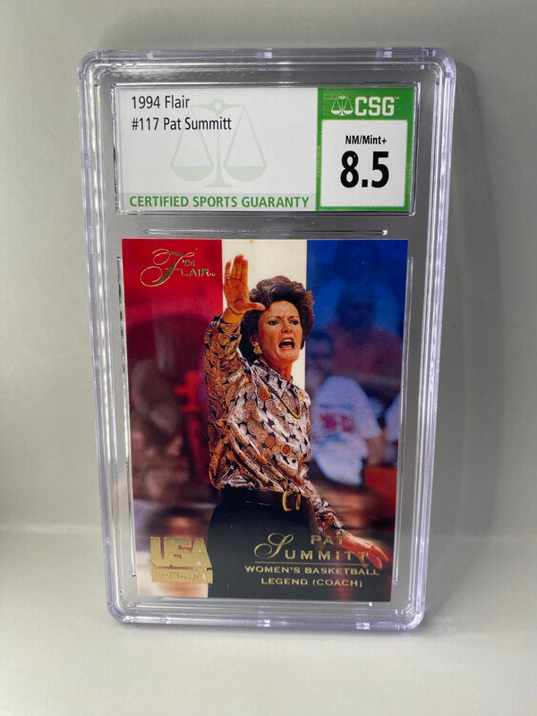 1994 Flair Pat Summitt #117 CSG 8.5 front