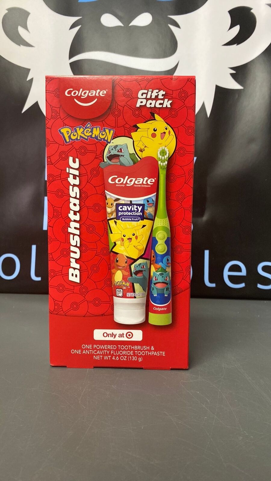 New Sealed Pokémon Colgate Toothbrush and Toothpaste Gift Pack