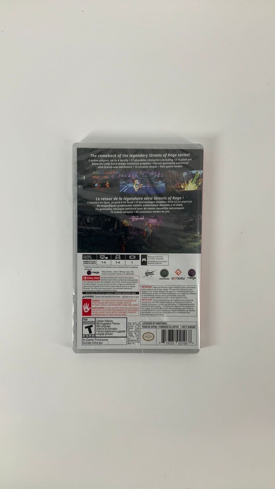 Switch – Streets of Rage 4th Anniversary Edition – New