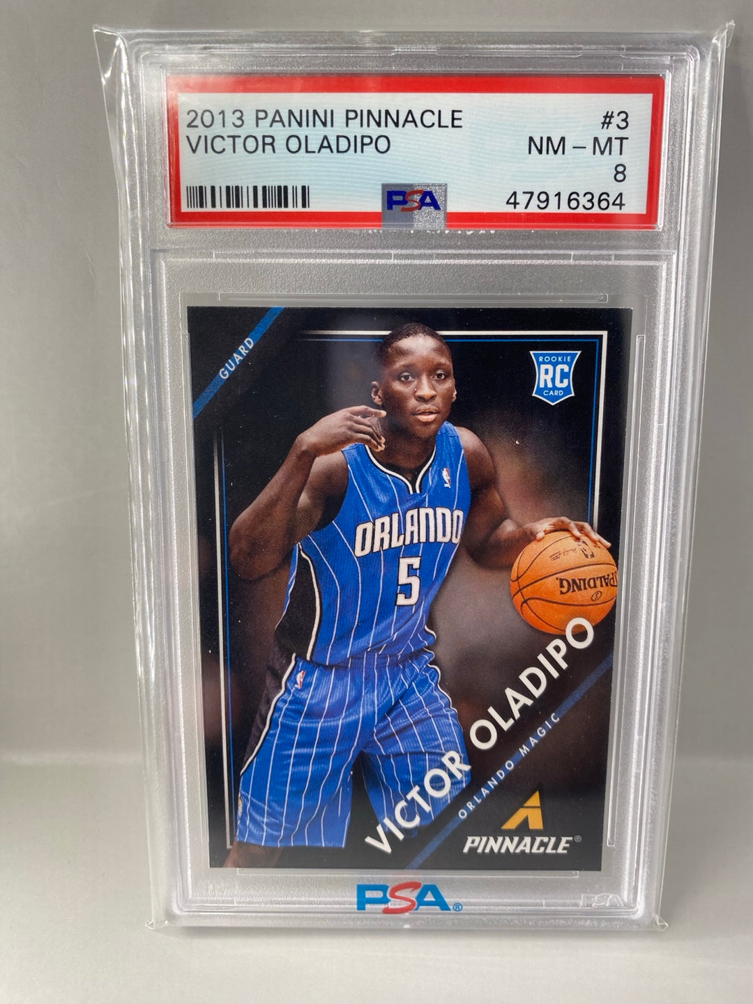 2013 Panini Pinnacle Victor Oladipo #3 Rookie PSA 8 front