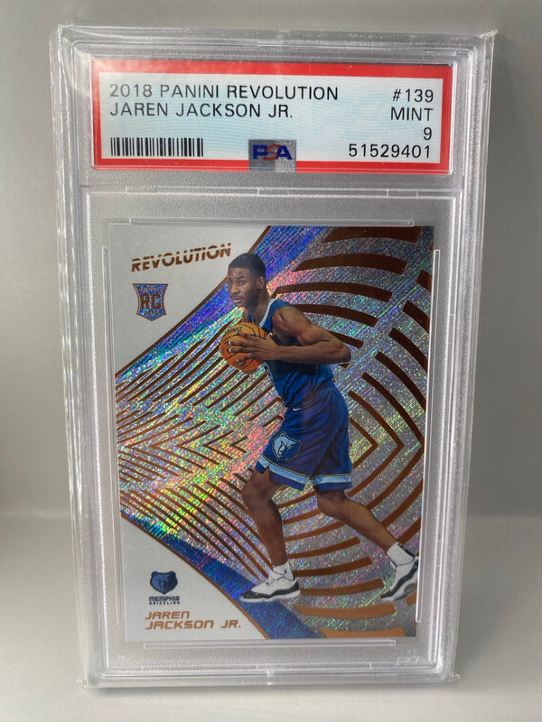 2018-19 Panini Revolution Jaren Jackson Jr. #139 rookie PSA 9 Mint front