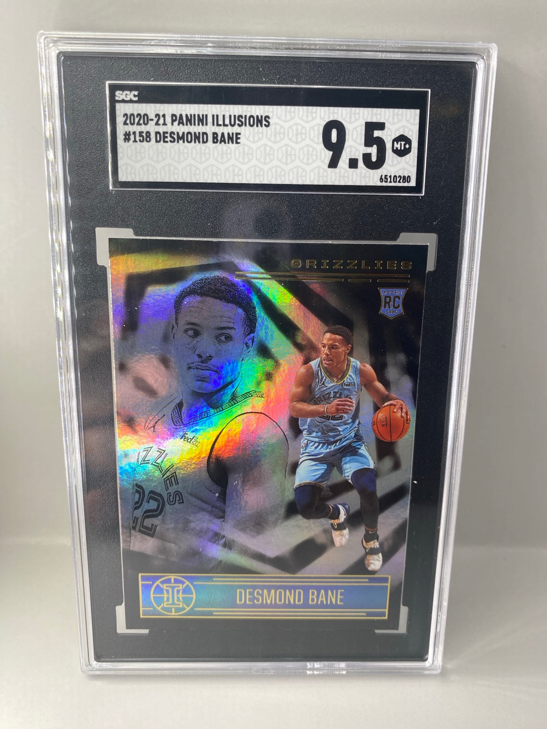 2020-21 Panini Illusions Desmond Bane #158 rookie SGC 9.5 front