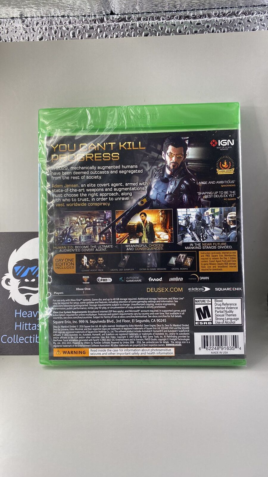 Xbox One - Deus Ex: Mankind Divided Day One Edition - New
