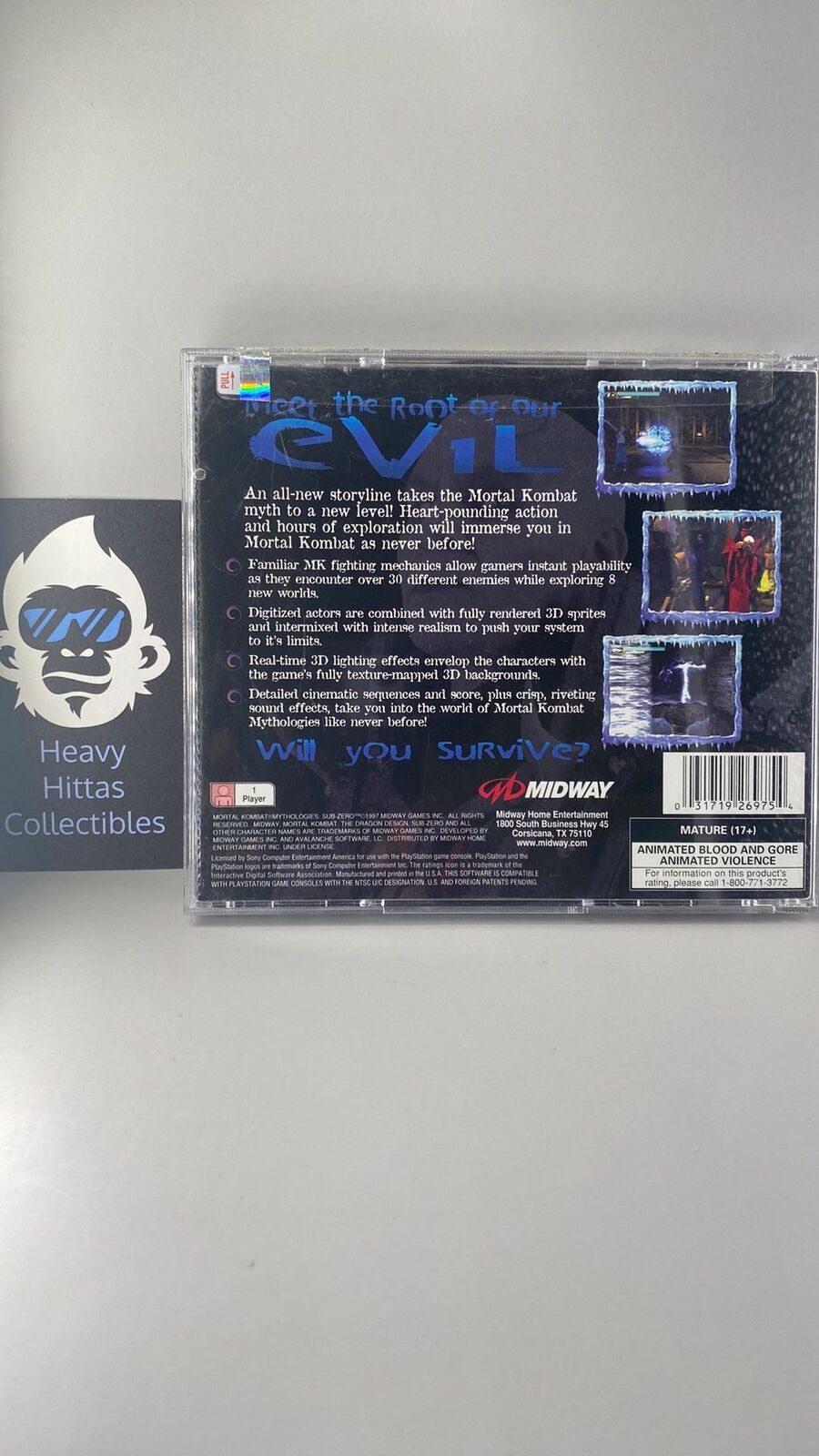 PS1 – Mortal Kombat Mythologies: Sub-Zero – CIB