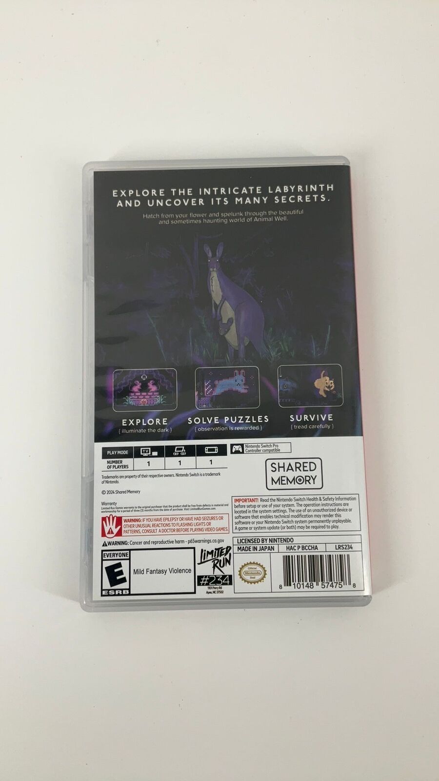 Switch – Animal Well Limited Run #234 – CIB