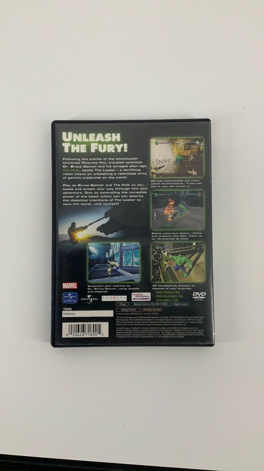 PS2 – Hulk – CIB