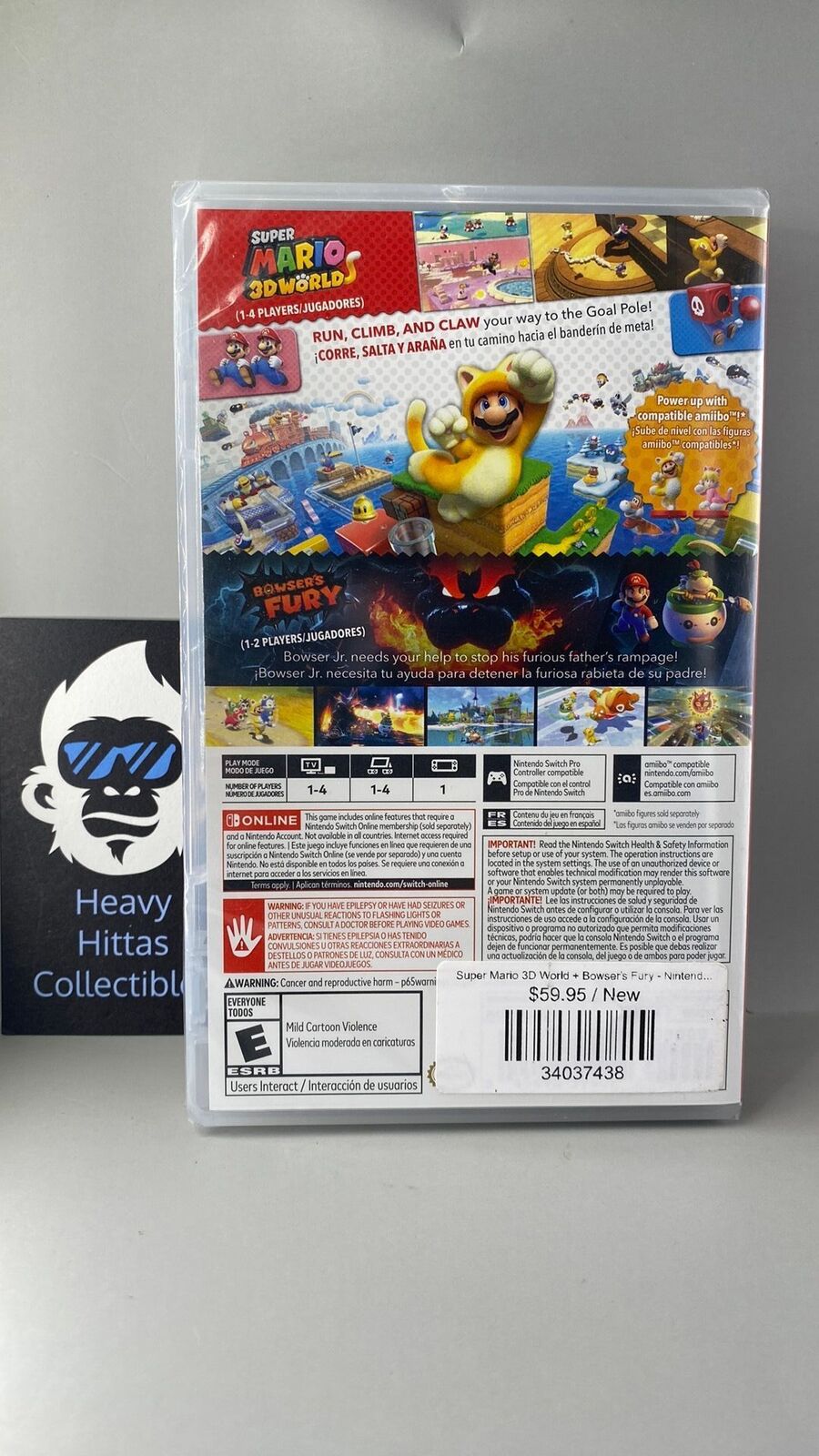 Switch – Super Mario 3D World + Bowser’s Fury – New
