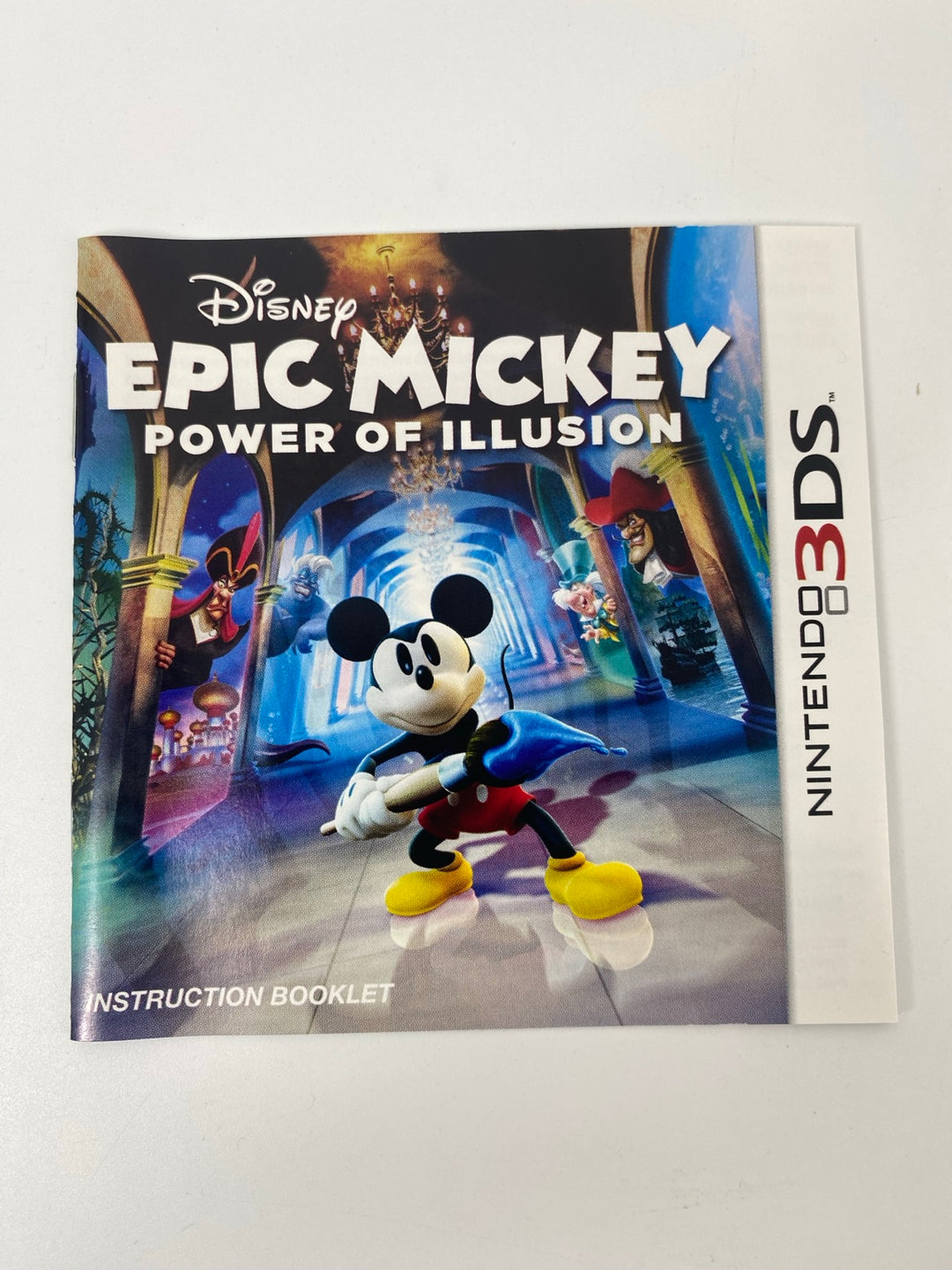 Disney Epic Mickey Power of Illusion Nintendo 3DS instruction booklet