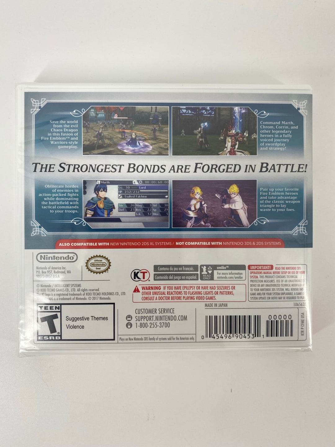 New Nintendo 3DS Fire Emblem Warriors new factory sealed back actual item