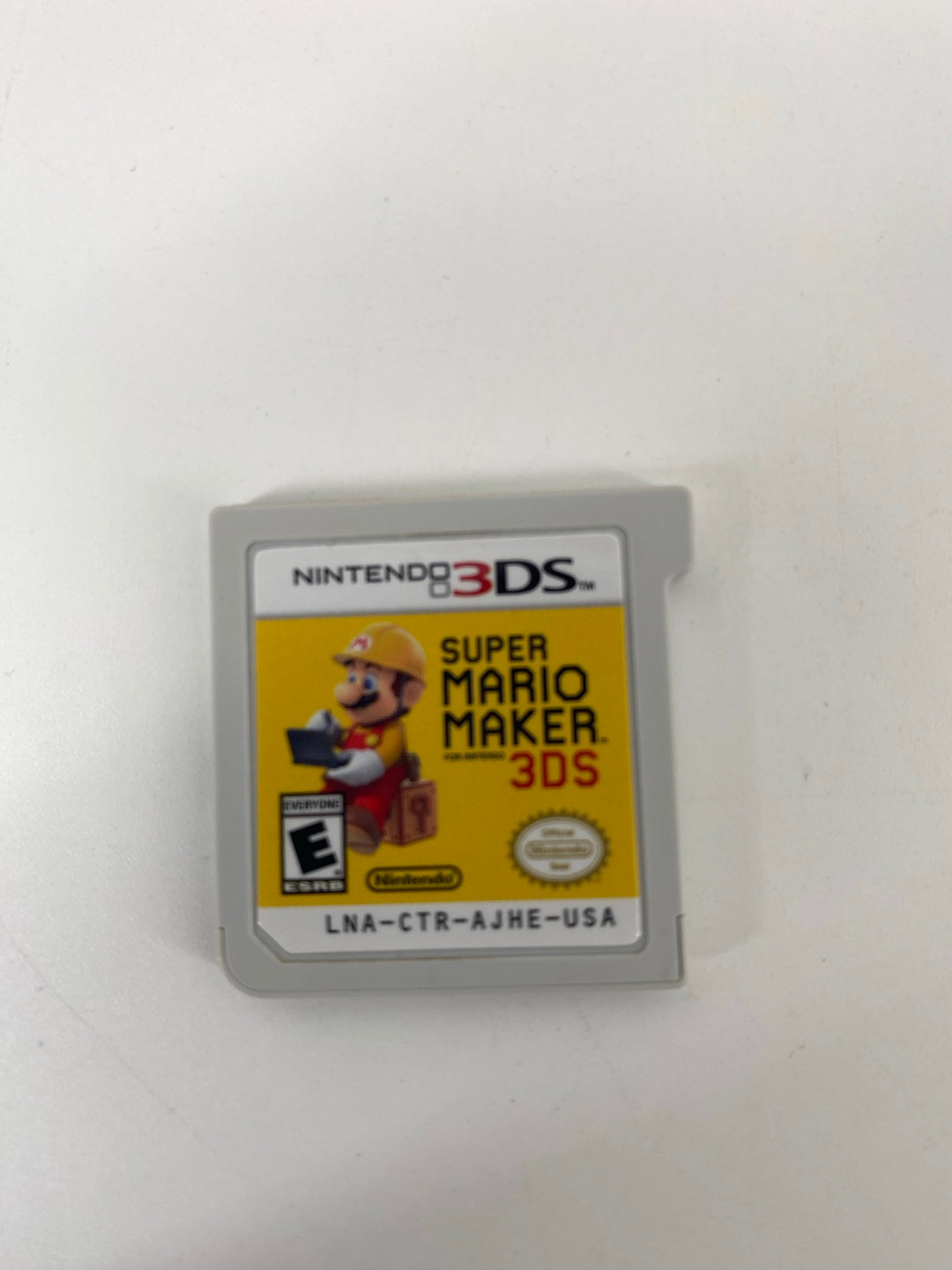 Nintendo 3DS Super Mario Maker USA cartridge front - actual item photo
