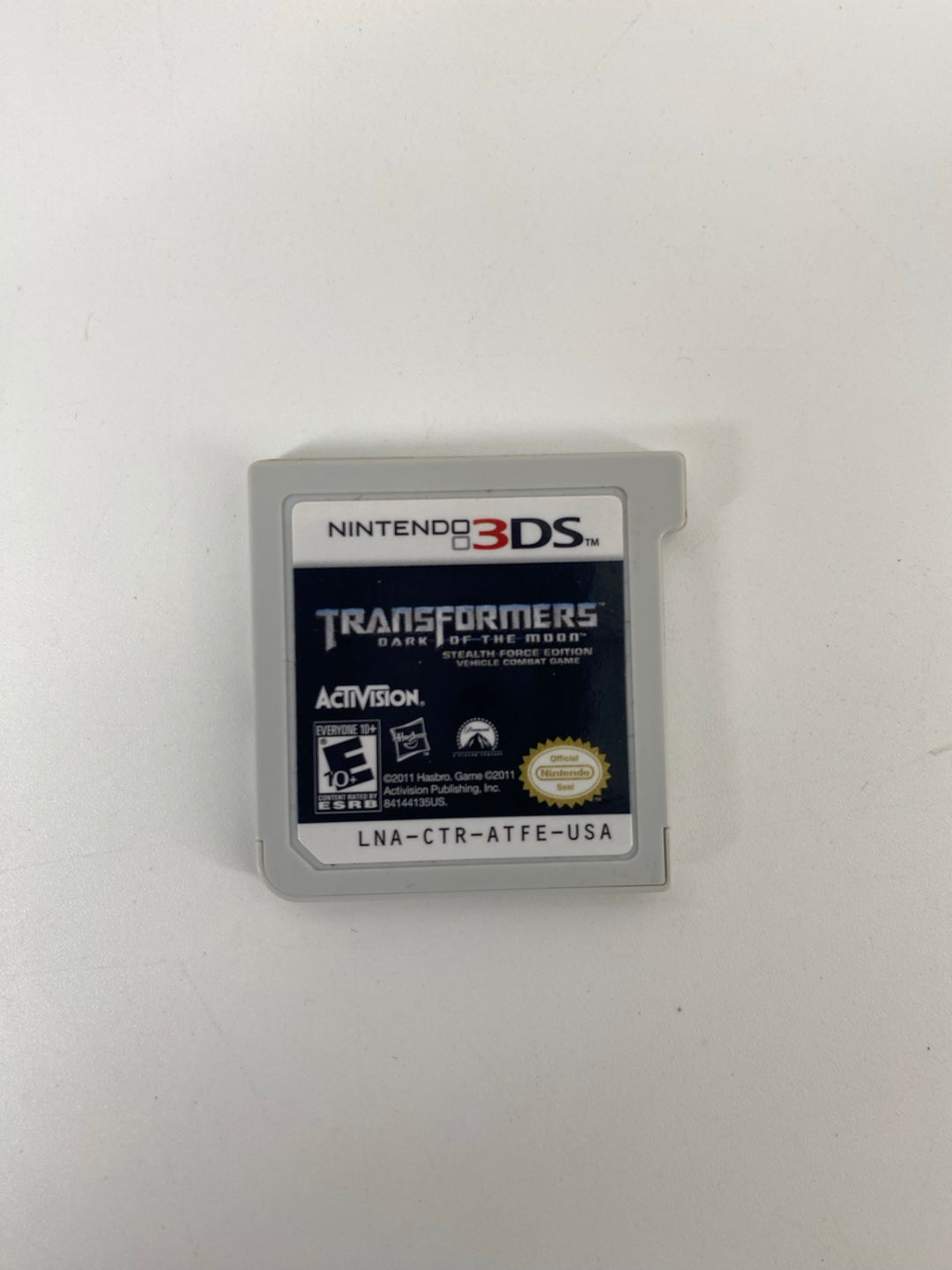 Transformers Dark of the Moon Stealth Force Edition Nintendo 3DS cartridge front actual item