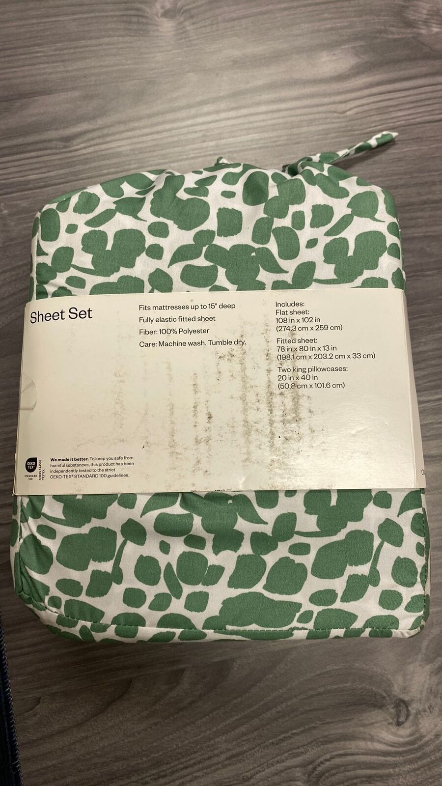 NEW Room Essentials King Size Sheet Set
