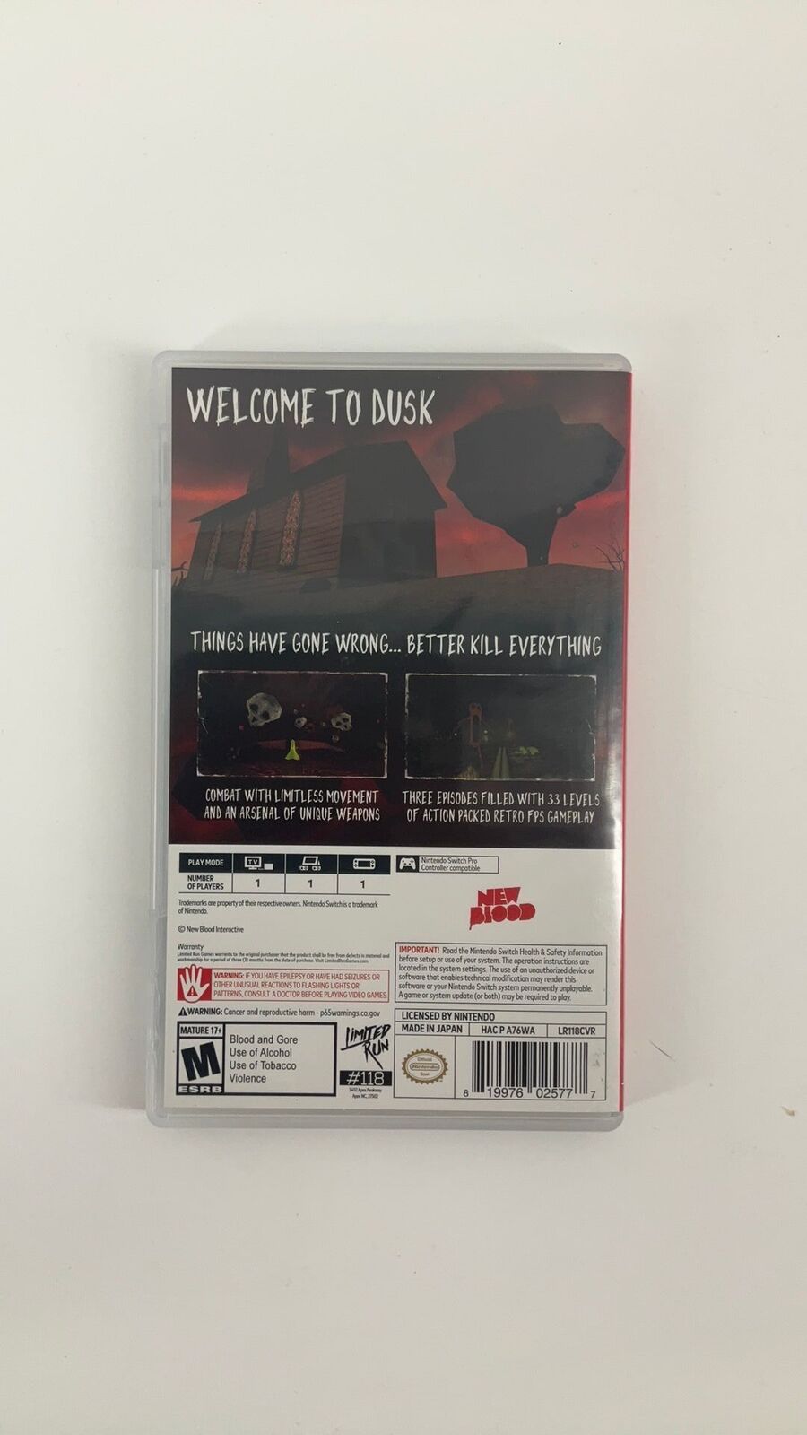 Switch – Dusk (Limited Run #118) – CIB
