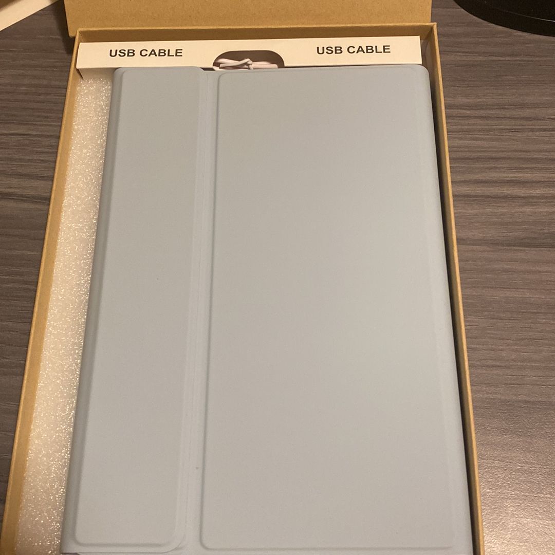 New: Open Box Wireless Tablet Keyboard and Case - Light Blue