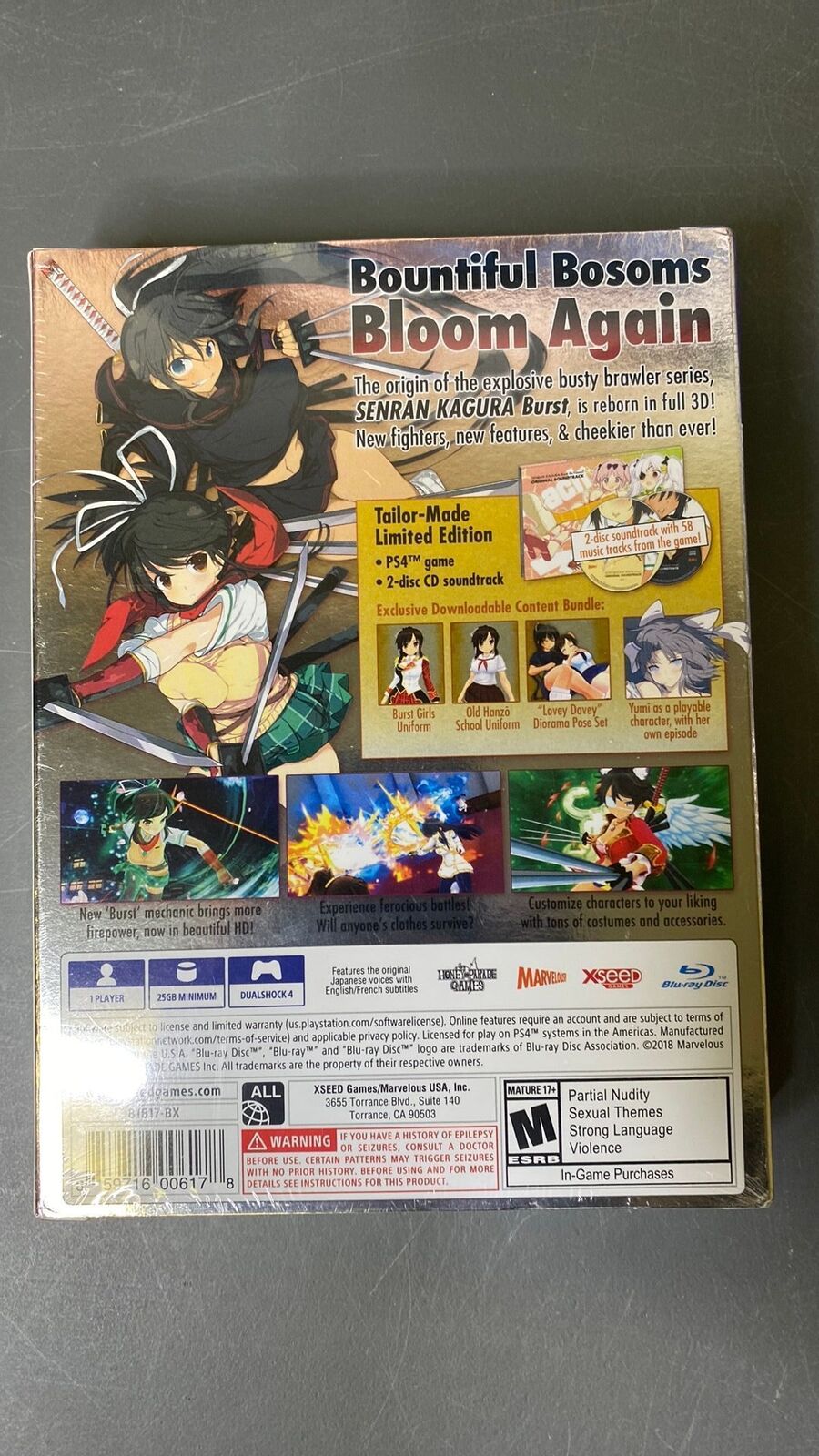 PS4 – Senran Kagura: Burst Re:Newal – Tailor-Made Limited Edition – New