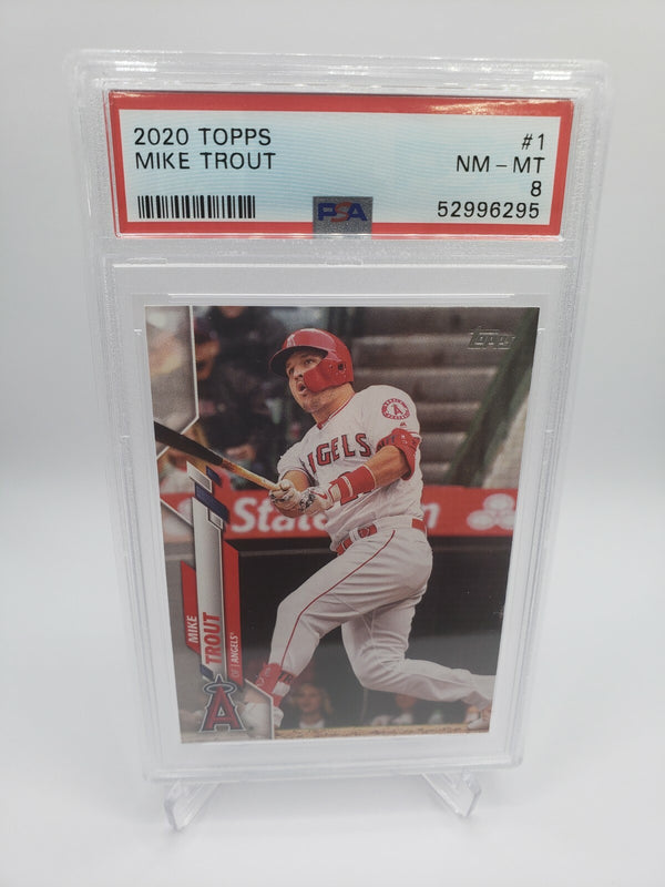 2020 Topps Series One #1 Mike Trout PSA 8 Mint Angels #52996295