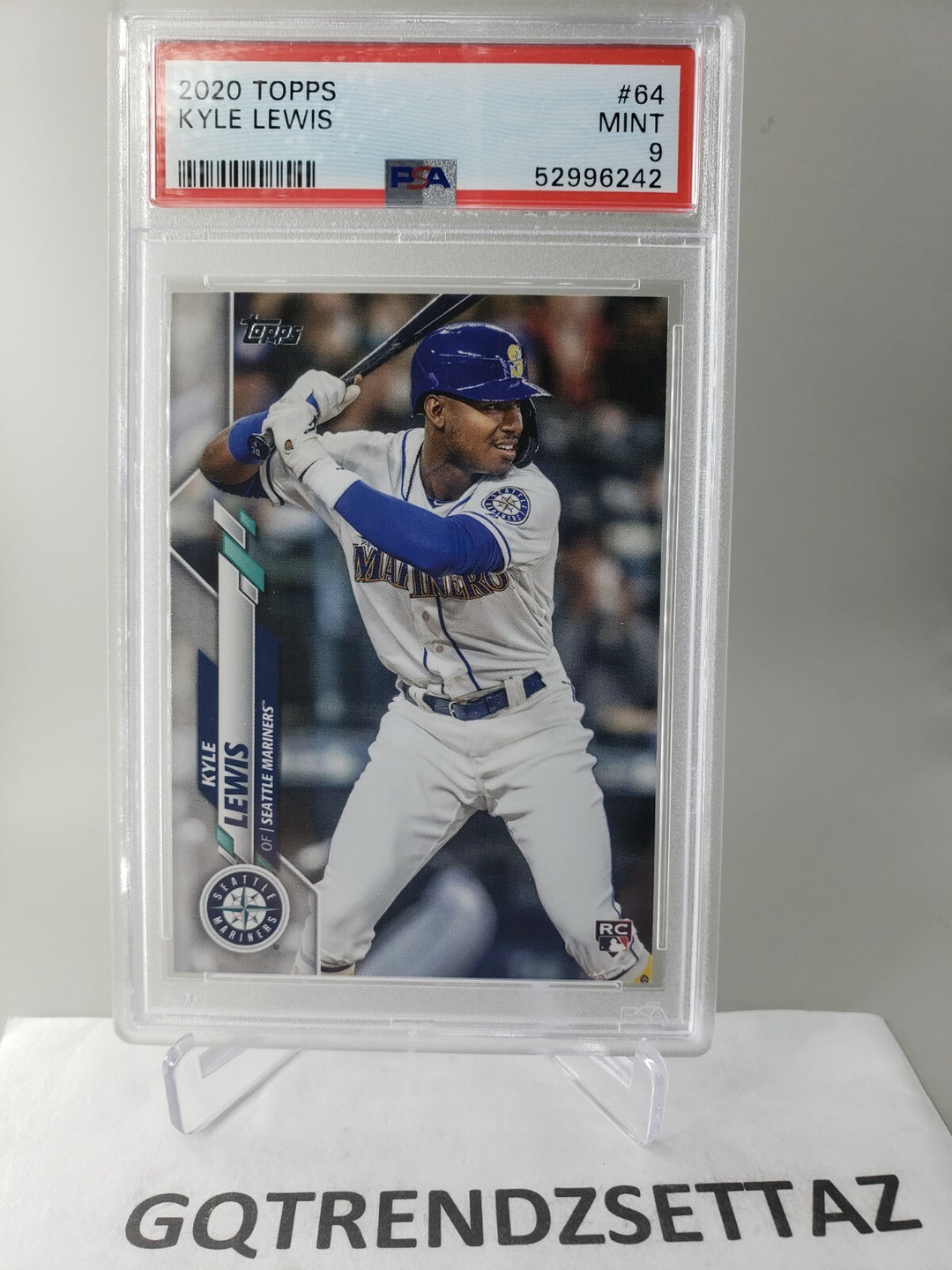 2020 Topps Series 1 Kyle Lewis Rookie RC #64 PSA 9 Seattle Mariners ROY 2020