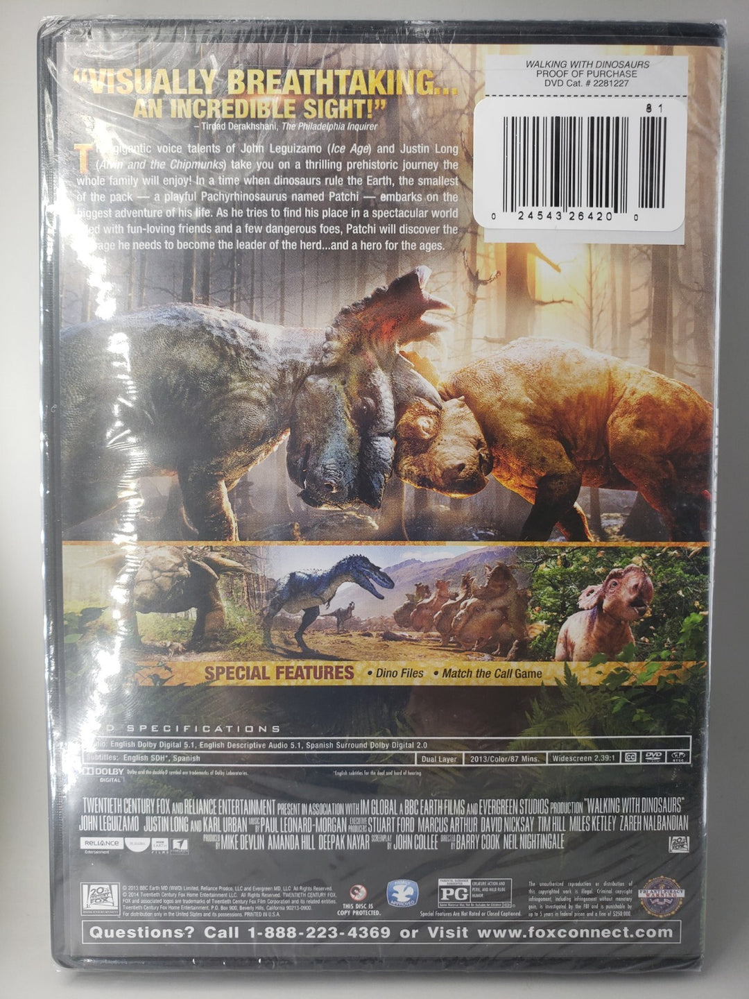 New Sealed Walking with Dinosaurs The Movie Free Shipping