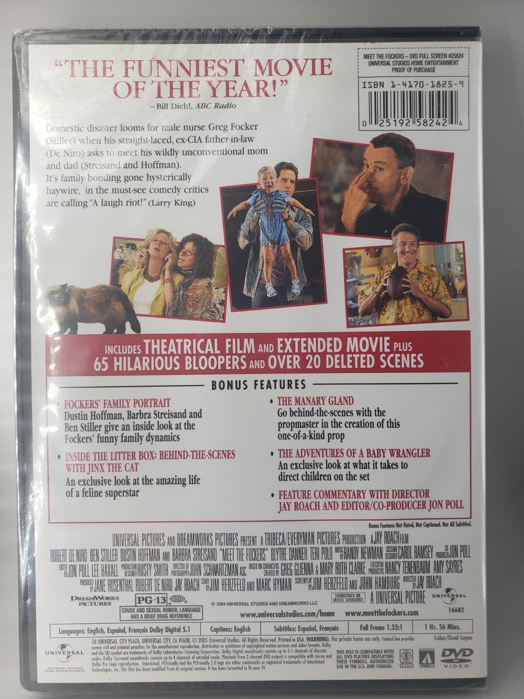 New Sealed Meet the Fockers DVD Robert De Niro Free Shipping