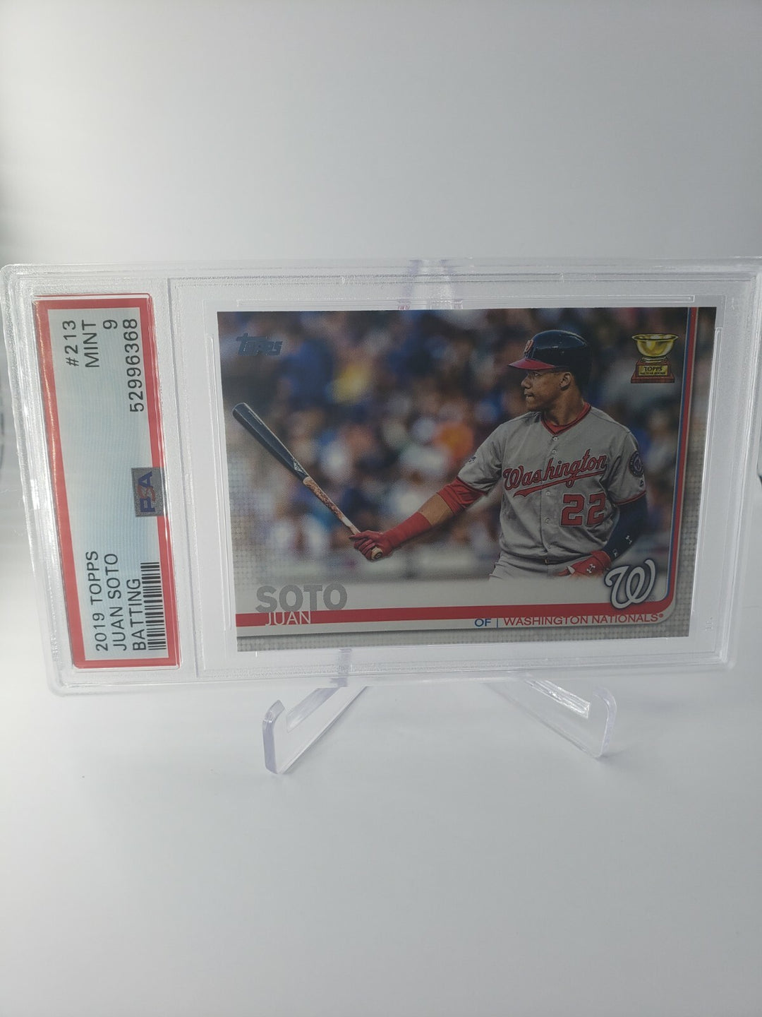 JUAN SOTO 2019 Topps Series 1 #213 All-Star Rookie Cup PSA 9 MINT Nationals