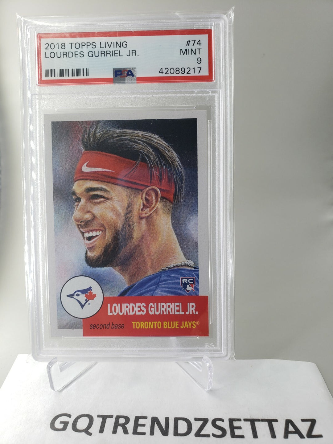 Lourdes Gurriel Jr. 2018 Topps Living Set #74 RC Rookie PSA 9 Mint SP Card