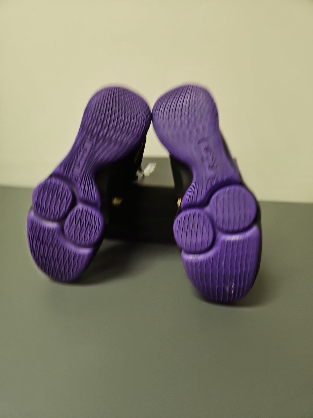 Size 9.5 M:  LeBron Witness 5 Fierce Purple Metallic Gold LA Lakers  CQ9380-003