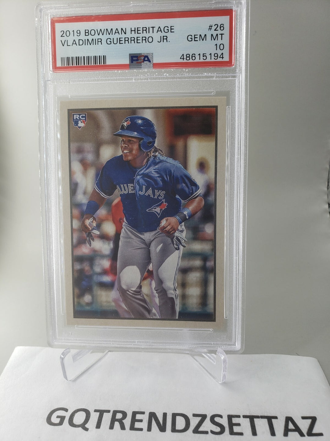 2019 Bowman Heritage Vladimir Guerrero Jr ROOKIE RC #26 PSA 10 GEM MINT *POP 99*