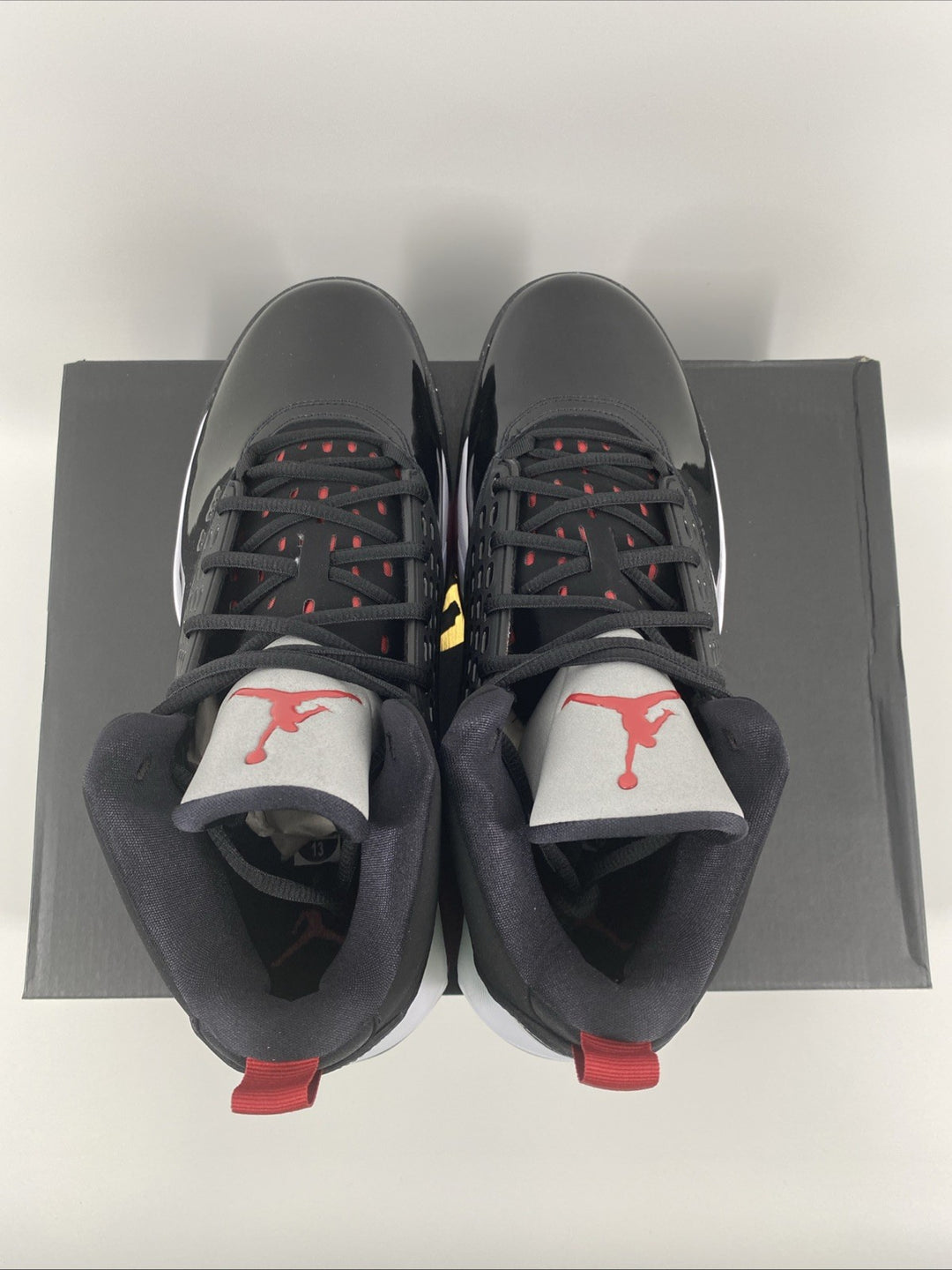New Size 13 Men's Air Jordan Maxin 200 Black Gym Red  CD6107 001