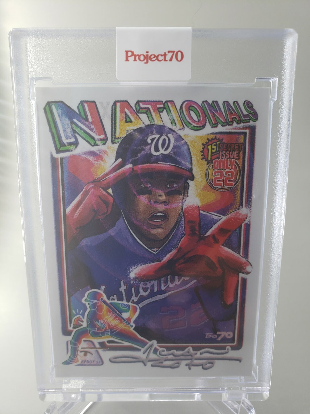 Topps PROJECT 70 JUAN SOTO by Efdot #364 1990 Topps PR 1972 Nationals 1st Issue