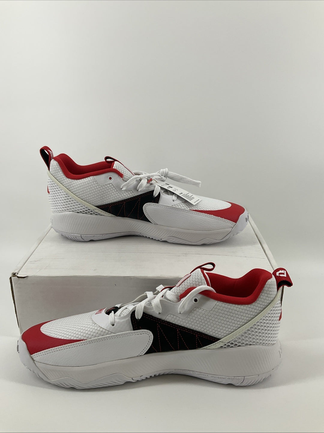 New Size 13 Men Adidas Dame Certified Red Black White GY8965