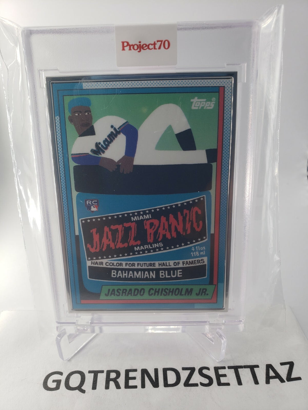 Topps Project 70 SILVER Framed Artist Proof Jazz Chisholm #441 /50 Keith Shore