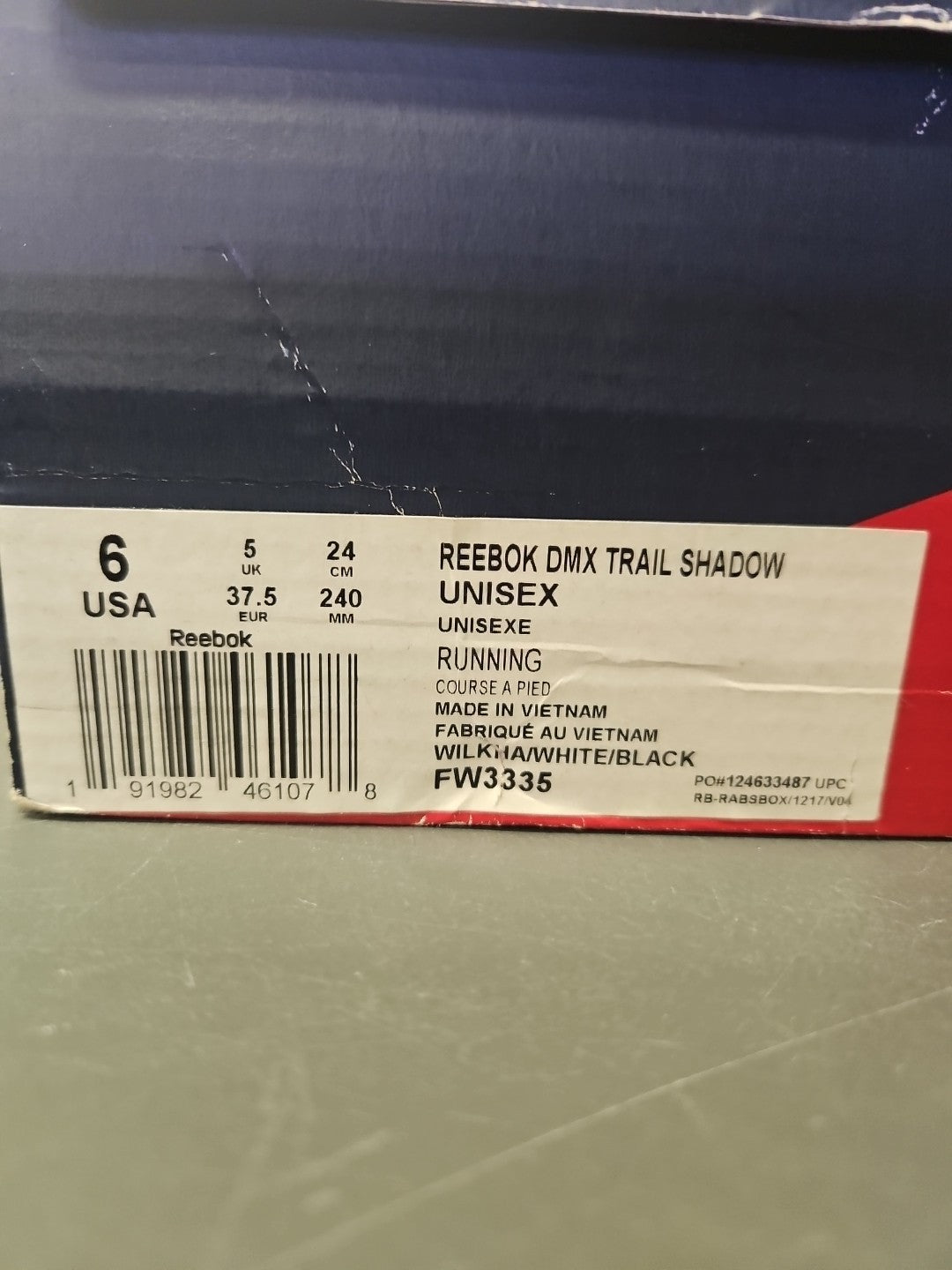 Size 6 Unisex NEW Reebok DMX x Mountain Research Trail Shadow FW3335 NIB