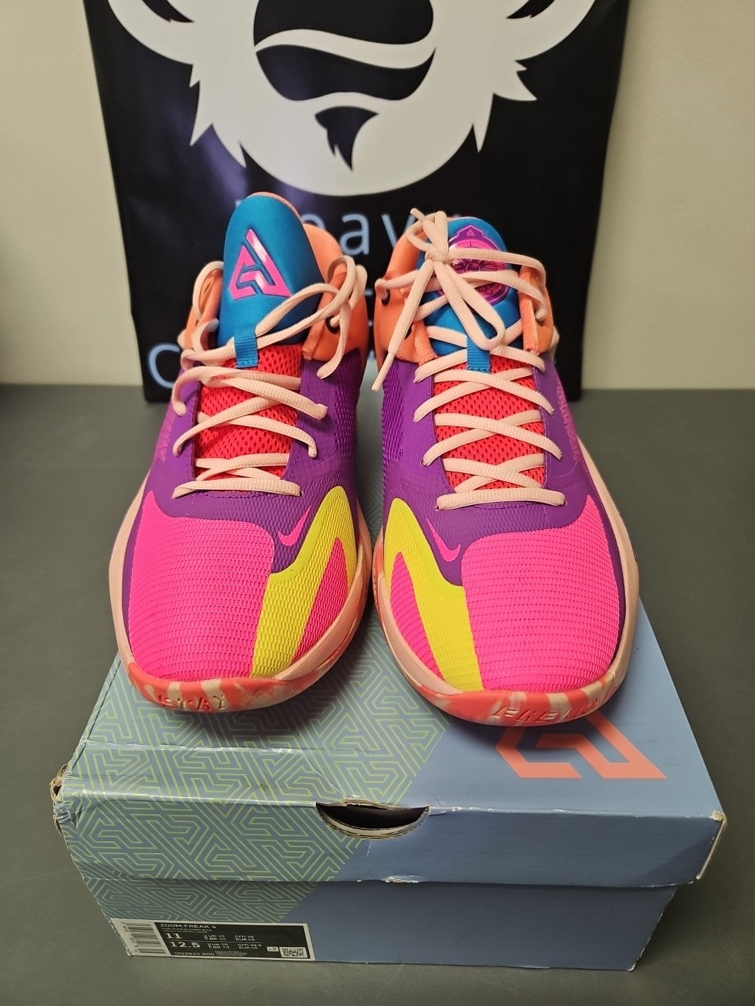 Size 11 Nike Zoom Freak 4 Mens Shoes Vivid Purple/Laser Blue