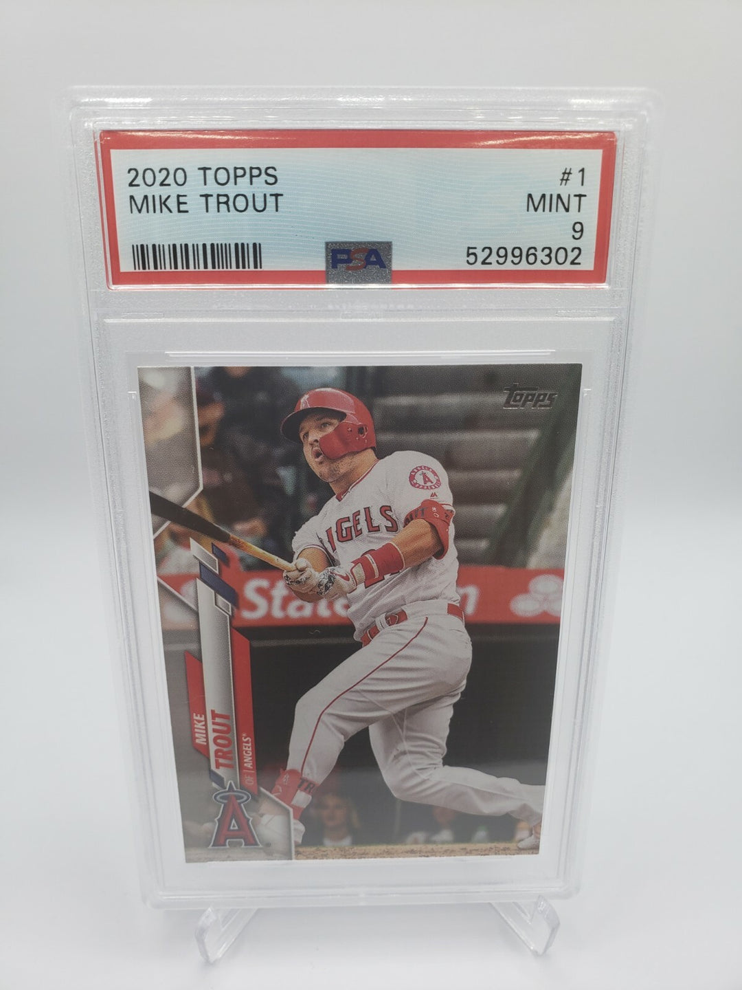 2020 Topps Series One #1 Mike Trout Angels PSA 9 MINT #52996302
