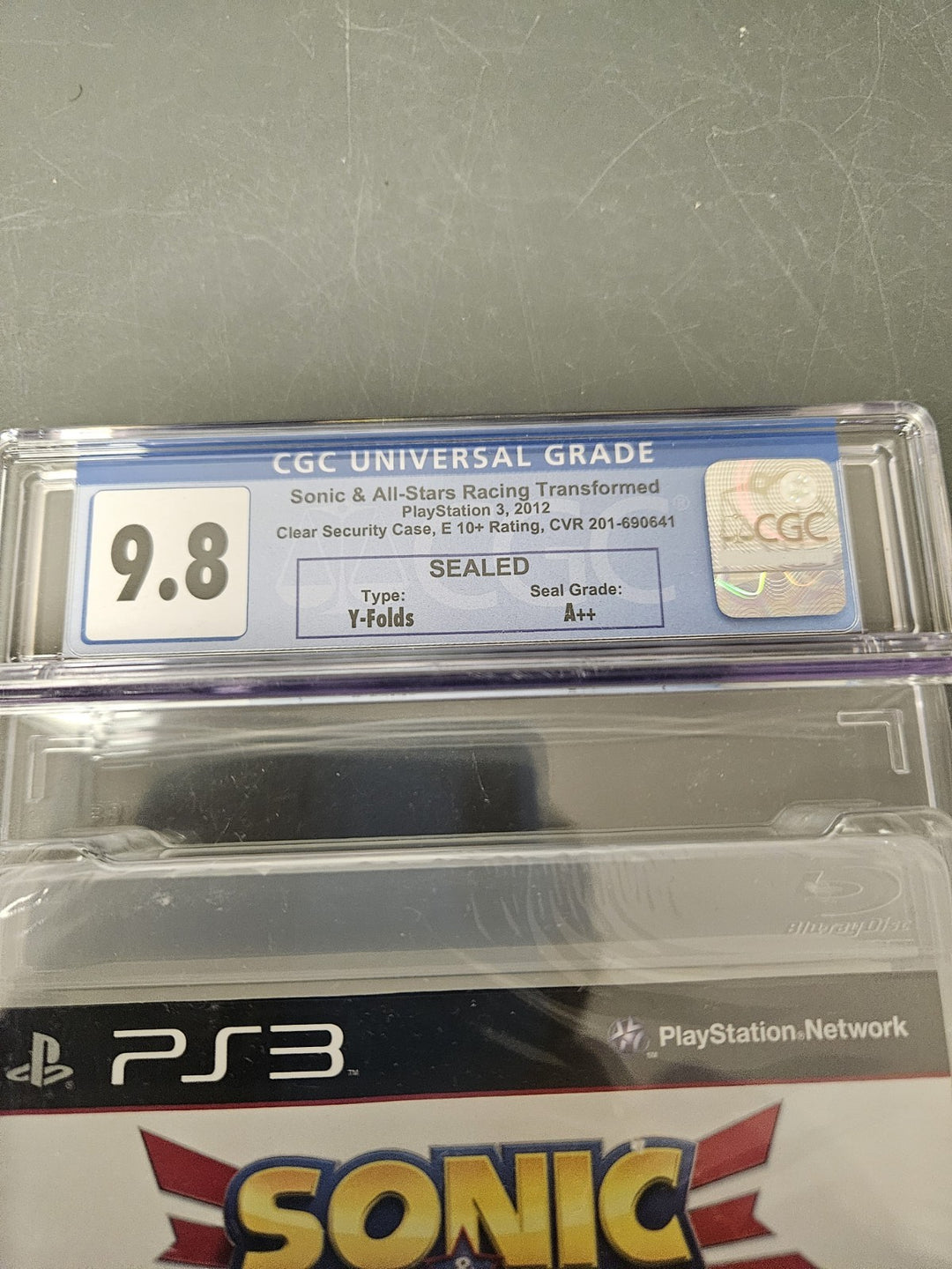 Graded Sonic All-Stars Racing Transformed PS3  CGC 9.8 A++ not WATA