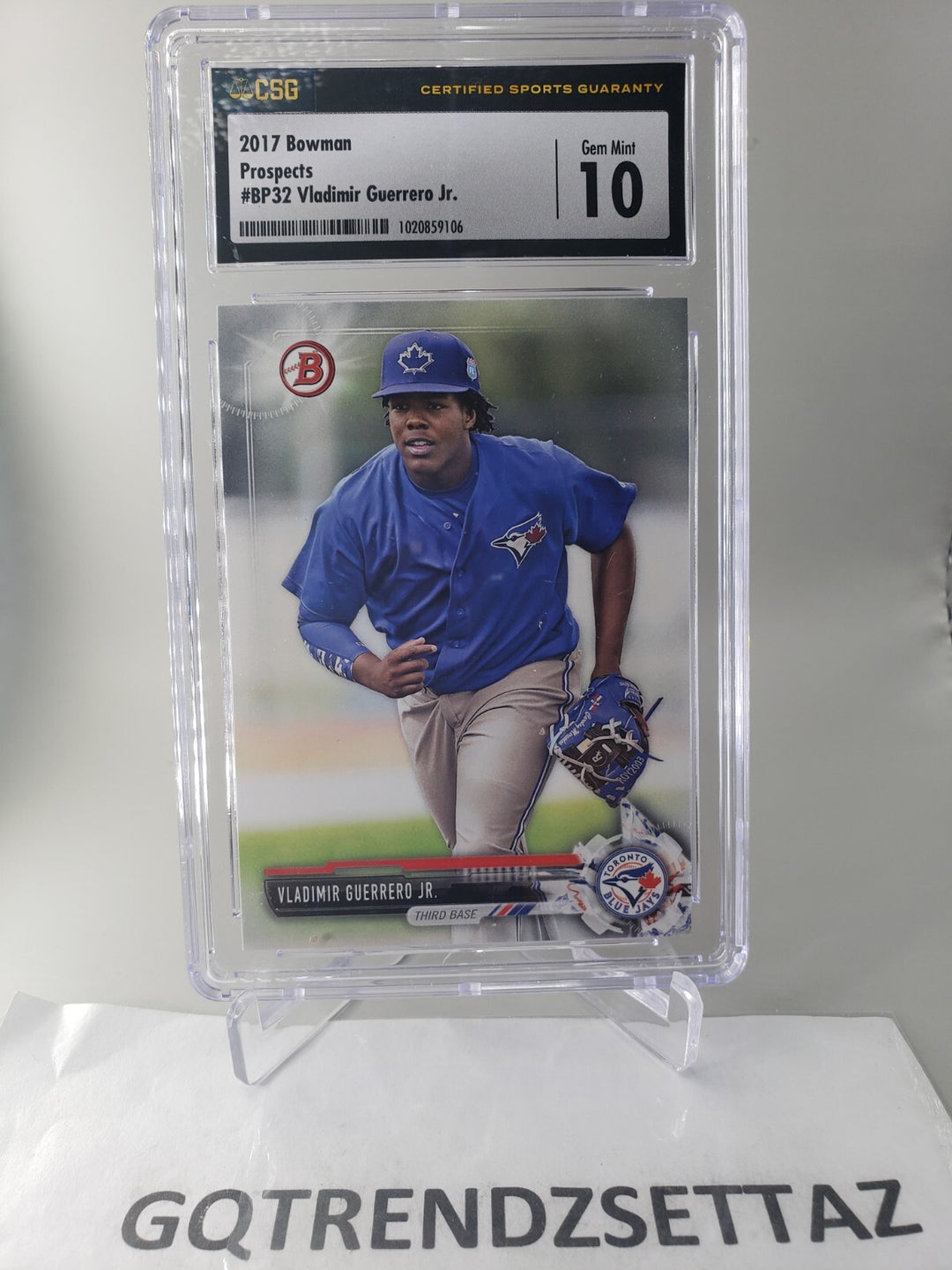 VLADIMIR GUERRERO JR. 2017 Bowman Prospects #BP32 CSG 10 GEM MINT