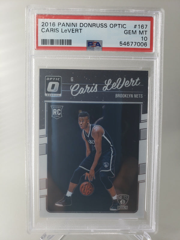2016 Panini Donruss Optic Caris Levert Rookie PSA 10 Gem Mint #167 RC Cavaliers