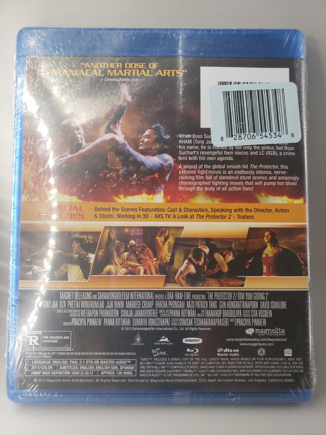New Sealed The Protector 2 (Blu-Ray DVD, 2013, Action) Tony Jaa, Rza